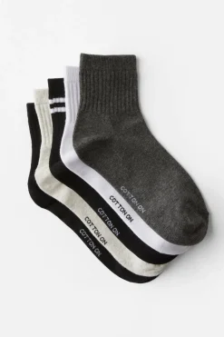 5Pk Quarter Crew Sock