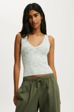 Pointelle Knit Tank