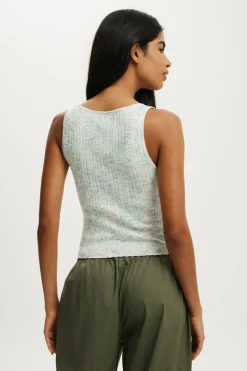 Pointelle Knit Tank