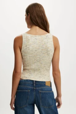 Pointelle Knit Tank