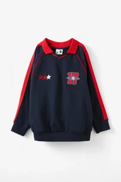 Polo Collar Fleece Top