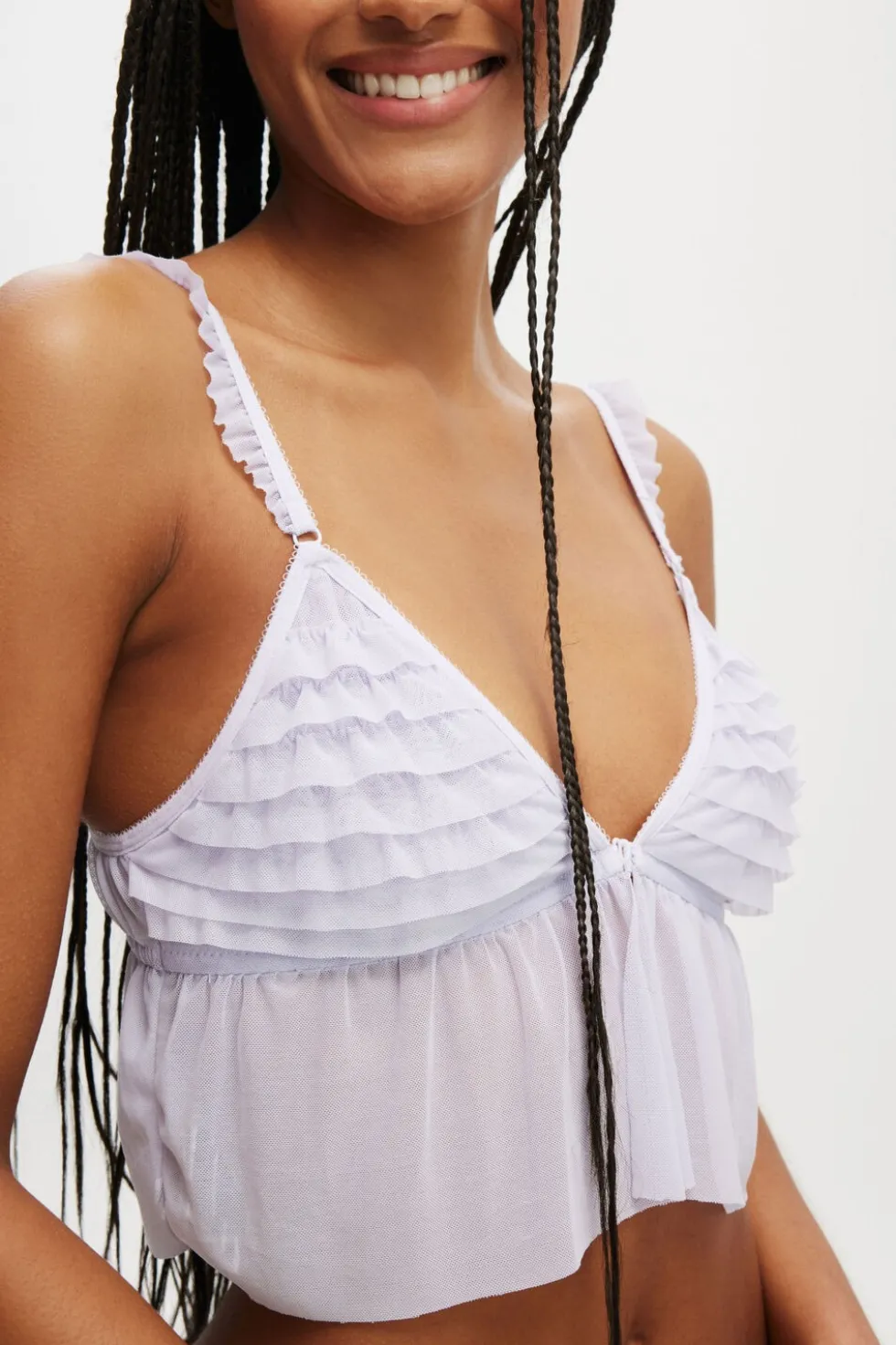 Rara Ruffle Longline Bralette