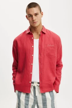 Relaxed Linen Long Sleeve Shirt