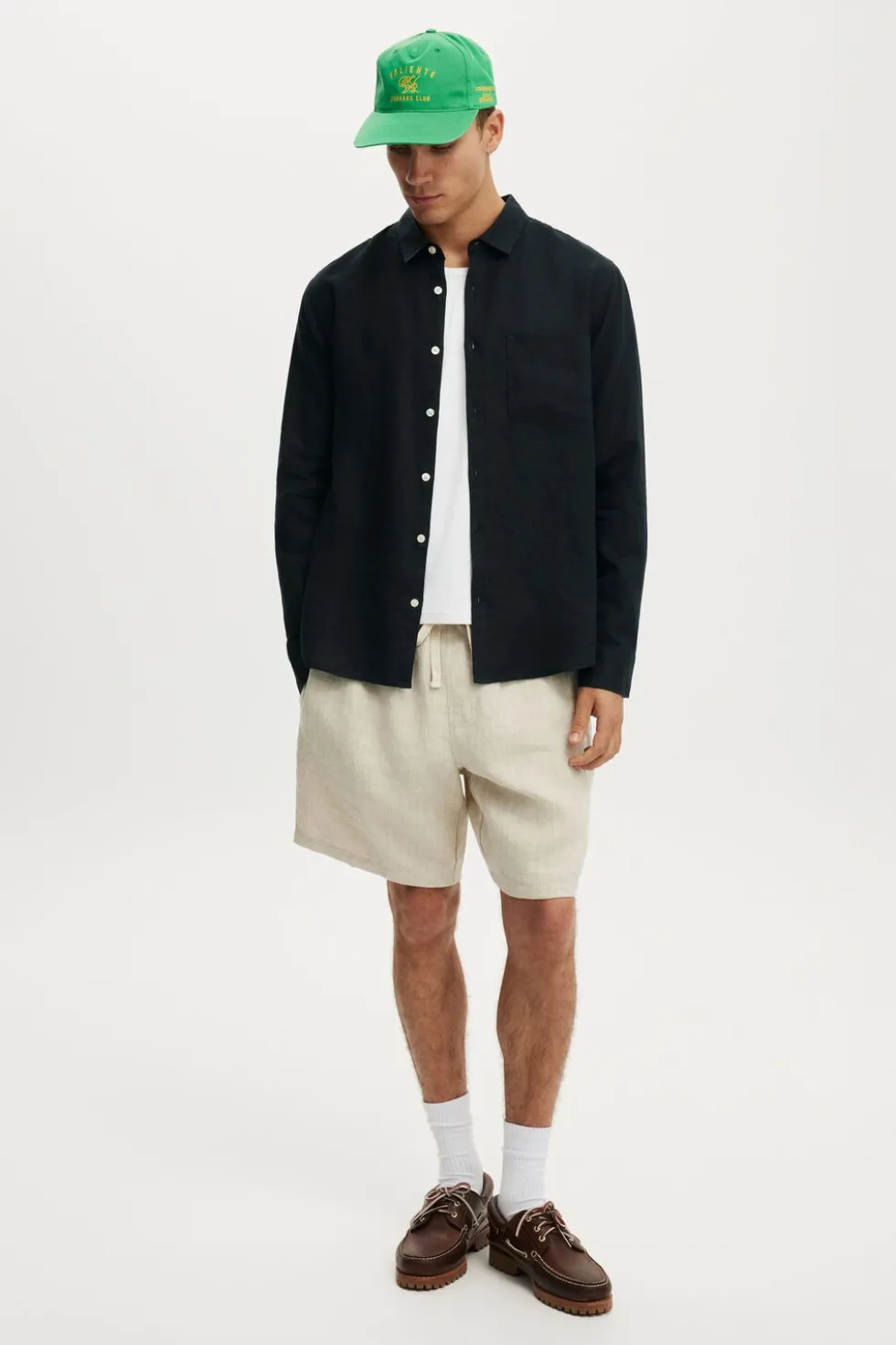 Relaxed Linen Long Sleeve Shirt
