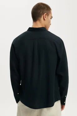 Relaxed Linen Long Sleeve Shirt