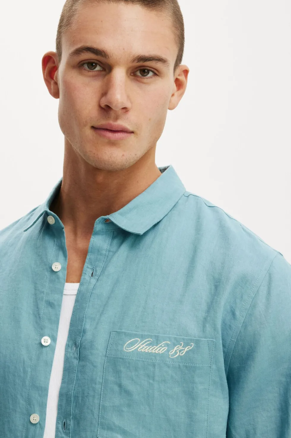 Relaxed Linen Long Sleeve Shirt