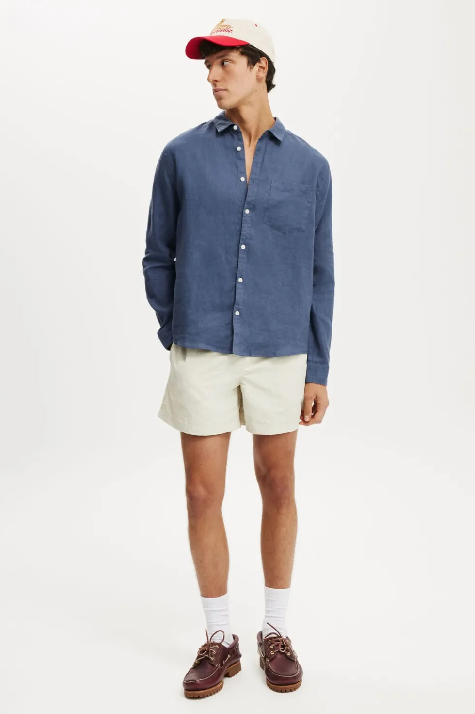 Relaxed Linen Long Sleeve Shirt