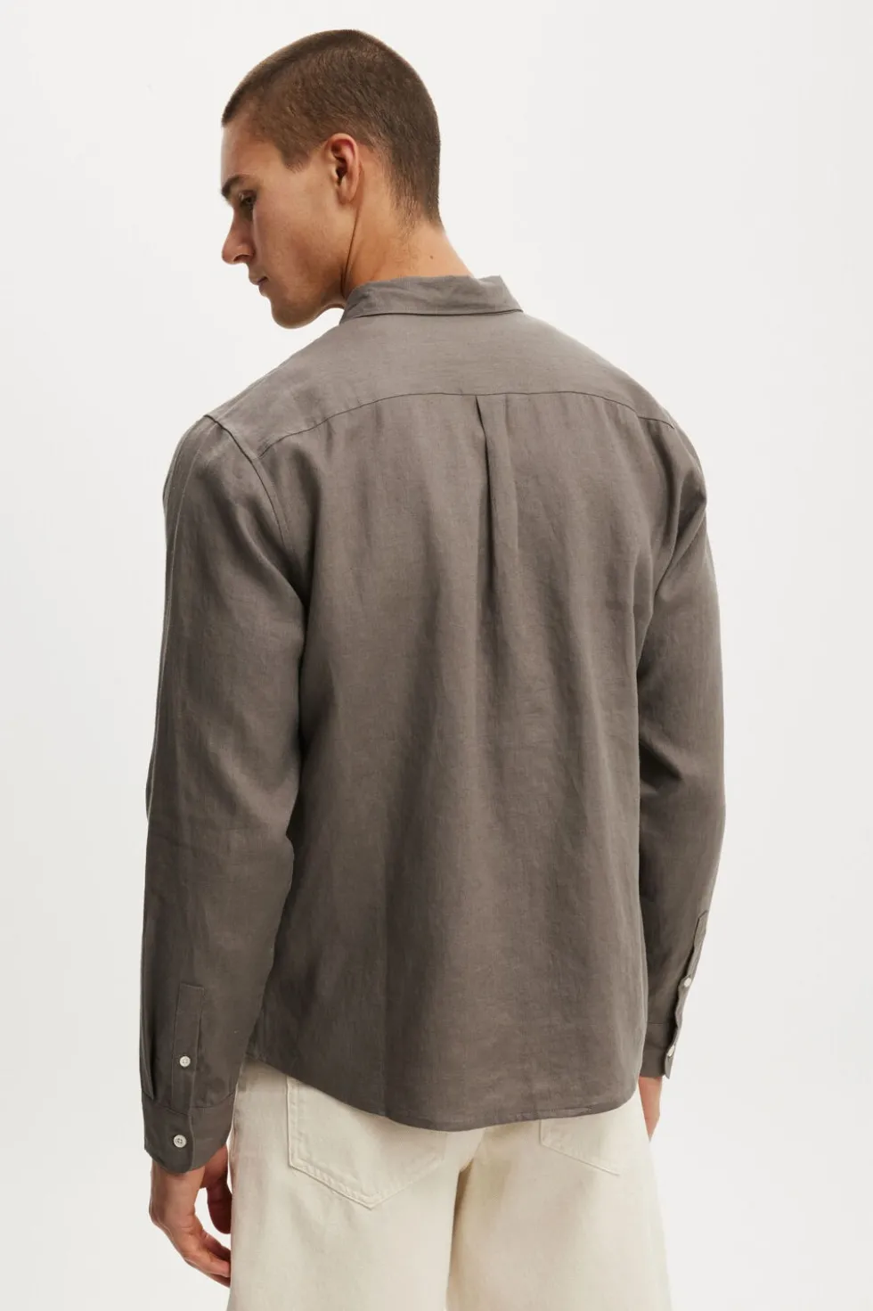 Relaxed Linen Long Sleeve Shirt
