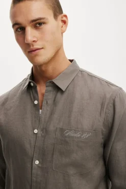 Relaxed Linen Long Sleeve Shirt