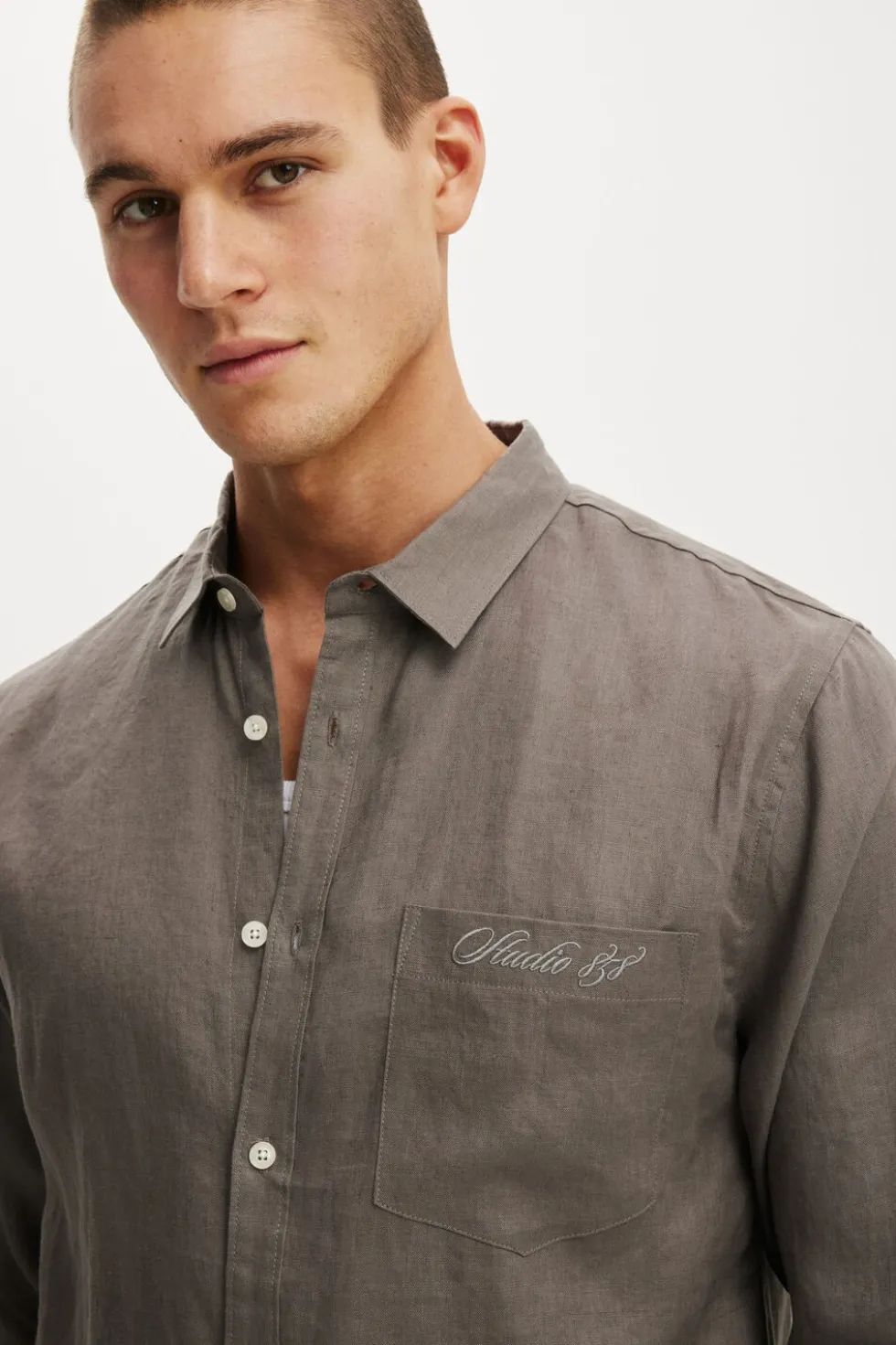 Relaxed Linen Long Sleeve Shirt