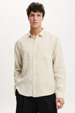 Relaxed Linen Long Sleeve Shirt
