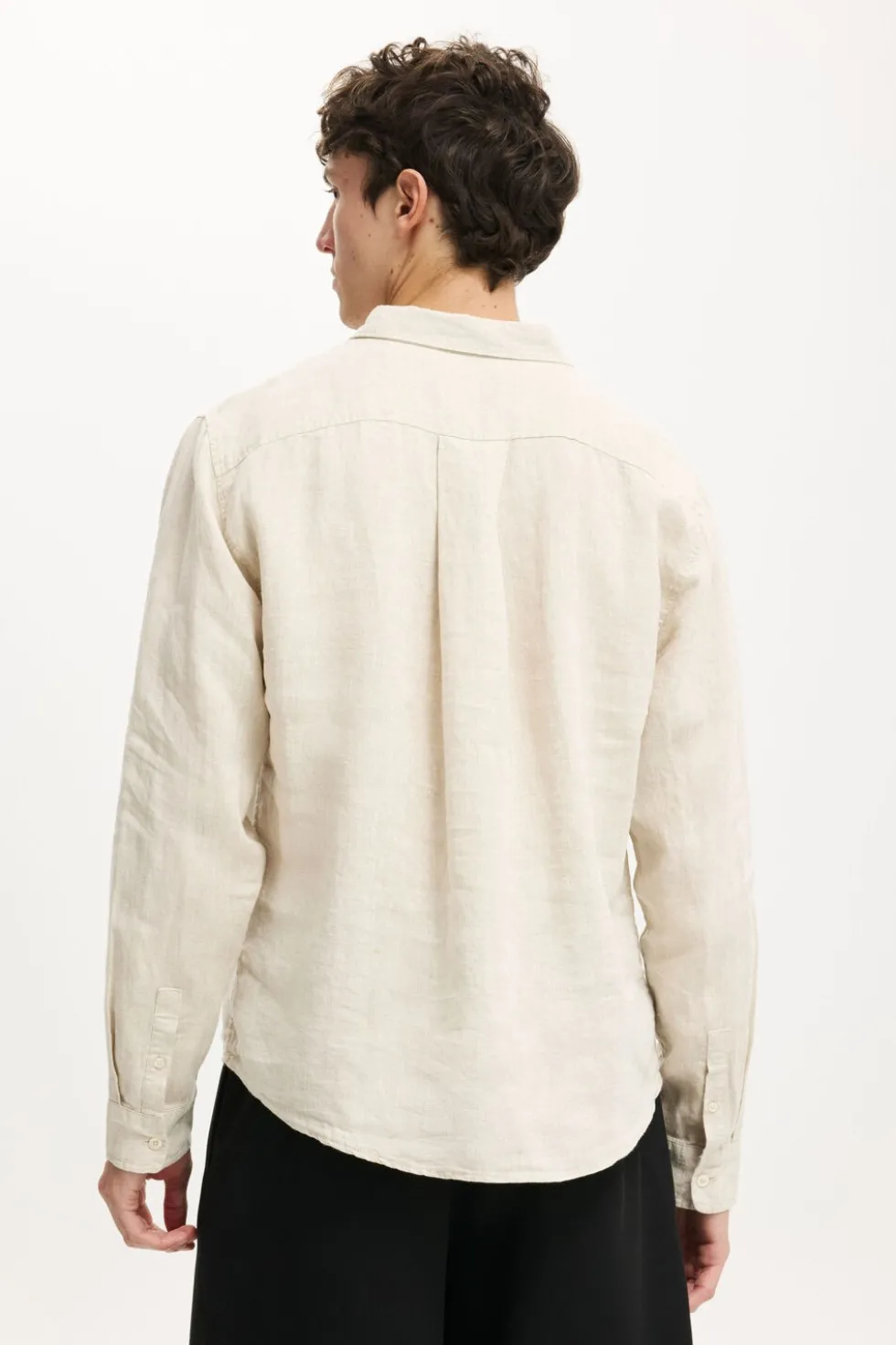 Relaxed Linen Long Sleeve Shirt