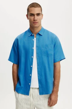Relaxed Linen Short Sleeve Shirt