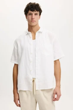Relaxed Linen Short Sleeve Shirt