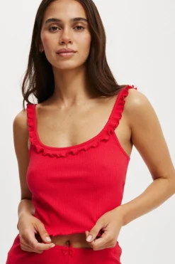 Rib Ruffle Cami