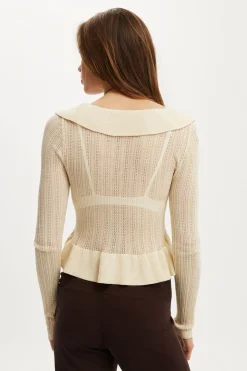 Ruffle Knit Cardi