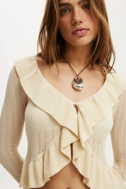 Ruffle Knit Cardi