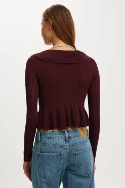 Ruffle Knit Cardi