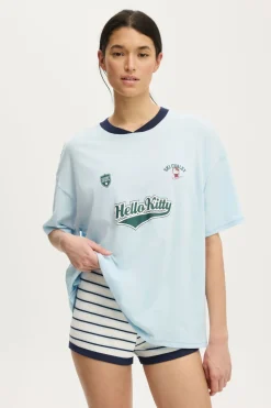 Sanrio Hello Kitty Oversized V Neck Sleep Tee