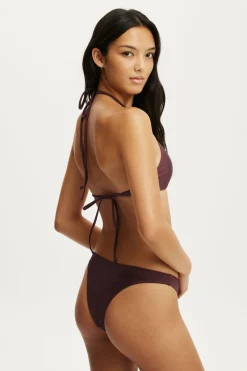 Scoop Neck Halter Bikini Top