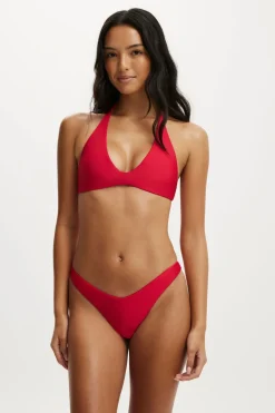 Scoop Neck Halter Bikini Top