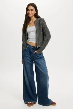 Shaggy Crew Texture Cardigan
