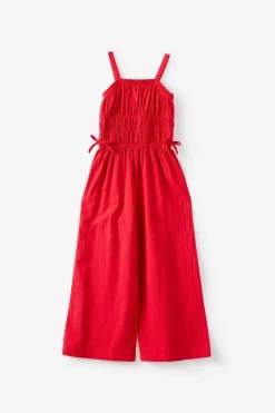 Shirred Bow Jumpsuit