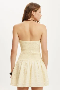 Shirred Tube Mini Dress