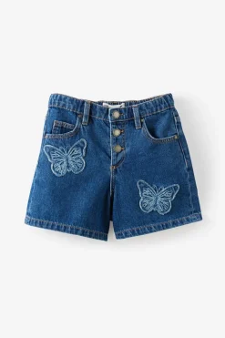 Snap Front Denim Short
