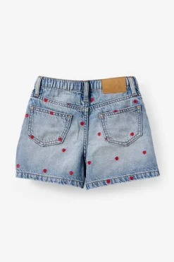 Snap Front Denim Short