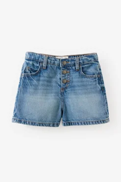 Snap Front Denim Short