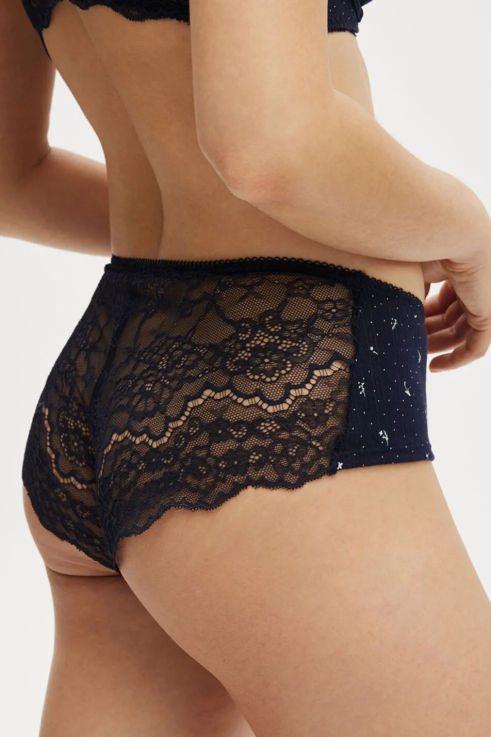 Sophie Cotton Pointelle Boyshort Brief