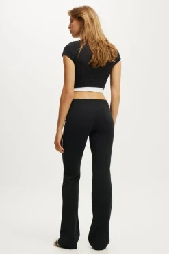 Stretch Modal Fleece Bootleg Sweatpant