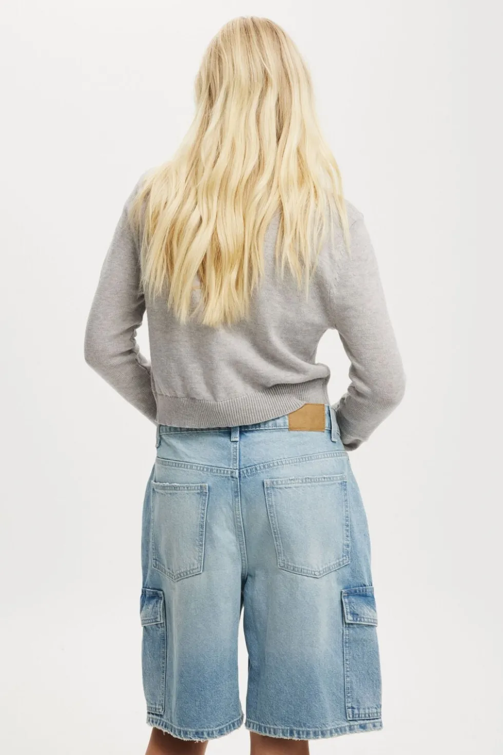 Super Baggy Cargo Denim Jort