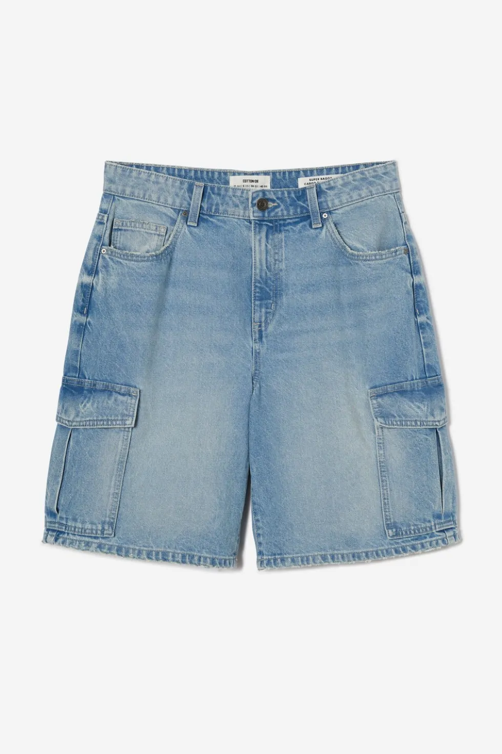 Super Baggy Cargo Denim Jort