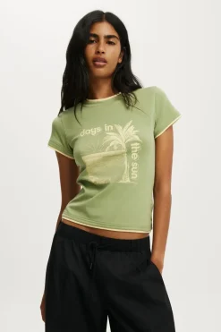 The Double Layer Tiny Graphic Tee