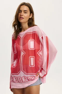 The Long Sleeve Mesh Graphic Tee