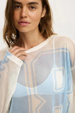 The Long Sleeve Mesh Graphic Tee