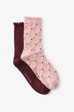 The Perfect Pair Frill Rib Crew Sock 2Pk