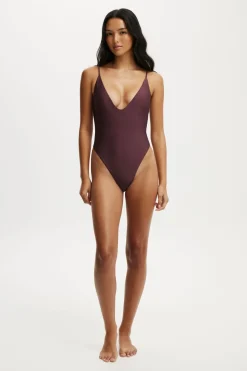 Tie Back Strappy One Piece Brazilian