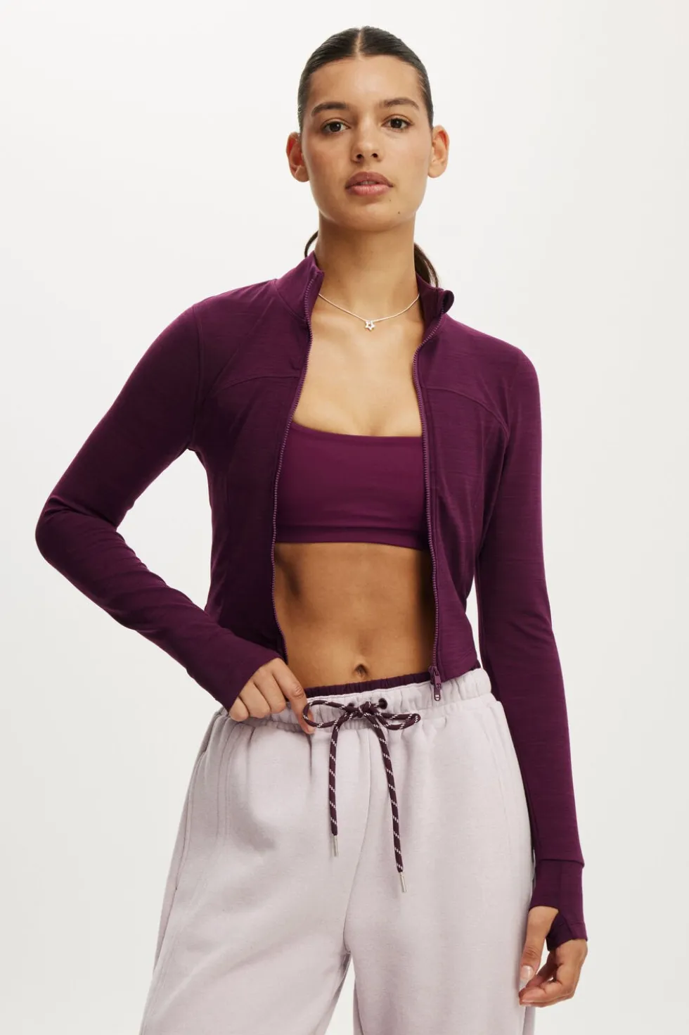 Ultra Soft Contour Long Sleeve Zip Through
