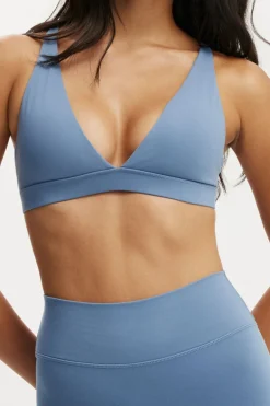 Ultra Soft Deep Plunge Cross Back Crop