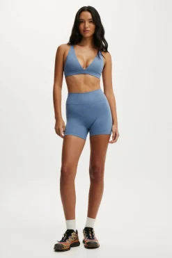 Ultra Soft Deep Plunge Cross Back Crop