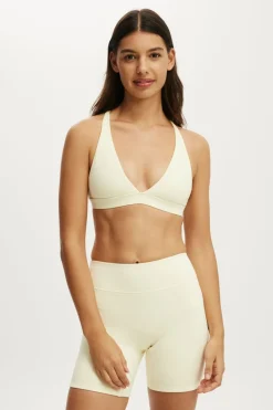 Ultra Soft Deep Plunge Cross Back Crop