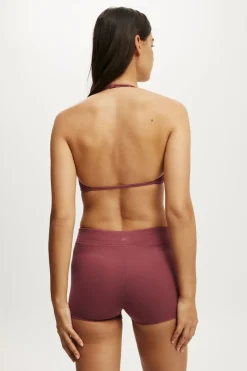Ultra Soft Halter Open Back Crop