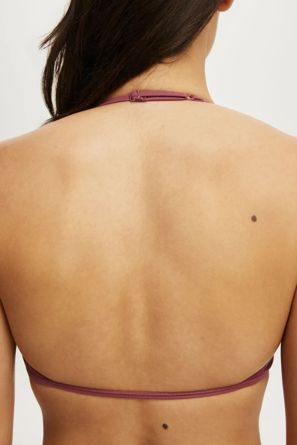 Ultra Soft Halter Open Back Crop