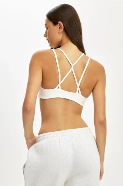Ultra Soft Scrunch Front Strappy Crop