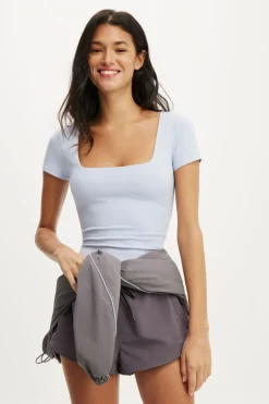 Ultra Soft Square Neck Fitted Tshirt
