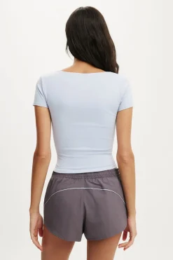 Ultra Soft Square Neck Fitted Tshirt