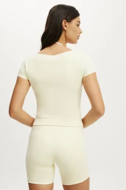 Ultra Soft Square Neck Fitted Tshirt